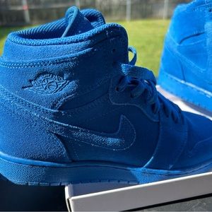 Blue Suede Jordan 1